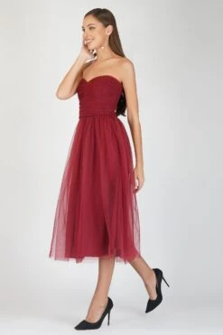 Litzy Midi In Burgundy -Lace & Beads Shop 10 3