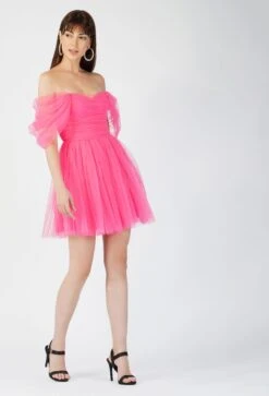 Sydney Pink Tulle Mini Dress -Lace & Beads Shop 10 3 baca02f4 618a 4d05 97fc 3a04f3686cbc