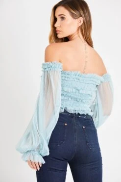 Rolf Top In Teal -Lace & Beads Shop 17