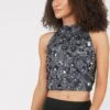 Gui Charcoal Grey Sequin Top -Lace & Beads Shop 18 1 Copy