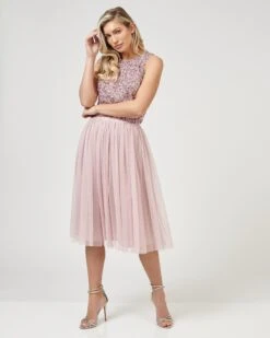 Picasso Pink Sequin Top -Lace & Beads Shop 190314LBD KLK 1104