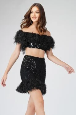 Zuri Sequin Black Feather Top -Lace & Beads Shop 1 23 Copy 1e6e91b9 048e 4357 8b90 8c0b4c8a193d