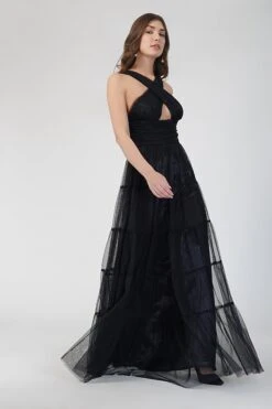 Dreamy Black Crisscross Front Maxi Dress -Lace & Beads Shop 1 3 97898d6d 1e67 4c27 b2ab db6f8e44a9a2