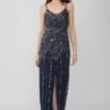 Jolie Embellished Maxi Dress In Navy Blue -Lace & Beads Shop 1 40 Copy