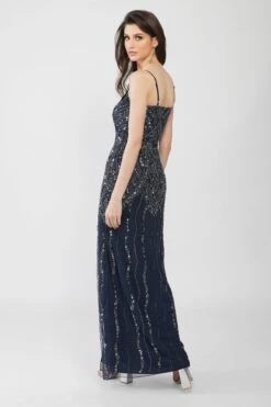 Jolie Embellished Maxi Dress In Navy Blue 9 Jolie Embellished Maxi Dress In Navy Blue -Lace & Beads Shop 1 42 Copy