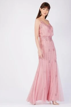 Keeva Dusty Pink Bridesmaid Dress -Lace & Beads Shop 1 5 2f6231ad f44e 4a2c 8939 8fb885277892
