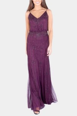 Keeva Burgundy Bridesmaid Maxi Dress
