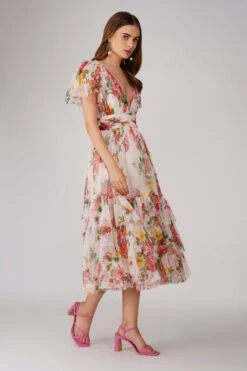 Madison Tulle Midi Dress In Floral Print -Lace & Beads Shop 21 5 09f6fbe1 d403 45eb 8ac5 8b40300801e6