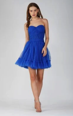 Lauren Cobalt Blue Tulle Mini Dress -Lace & Beads Shop 2B9D7704 126A 439D 8AFC 1611EF08AD93