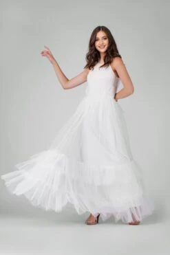 Safa Bridal Tulle Gown In Ivory 13 Safa Bridal Tulle Gown In Ivory -Lace & Beads Shop 2 8 Copy