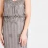 Keeva Grey Bridesmaid Maxi Dress 2 Keeva Grey Bridesmaid Maxi Dress -Lace & Beads Shop 3