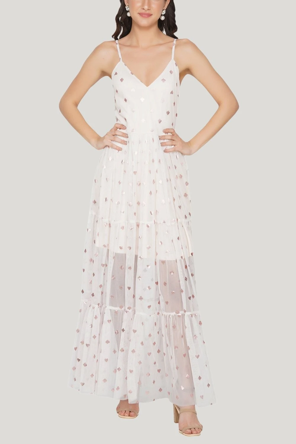 Poppy Mesh Midi Dress In Pink 8 Poppy Mesh Midi Dress In Pink - Image 6