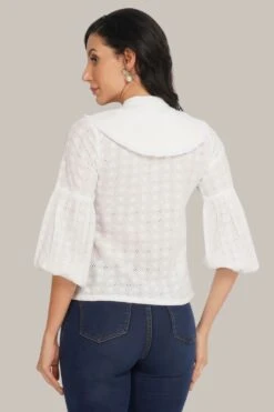 Jerri Cotton Broderie Shirt In White -Lace & Beads Shop 35 18b5d298 ac7c 447d 8fb7 75afcc161b6d