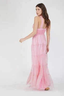 Dreamy Pink Crisscross Front Maxi Dress -Lace & Beads Shop 3 5 f7e197fc cff9 40b2 aadc 934612d404d6