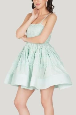 Bethan Cotton Mini Dress In Sage -Lace & Beads Shop 45 8d5500c3 a428 46b1 8ce2 3e02f32ccd92