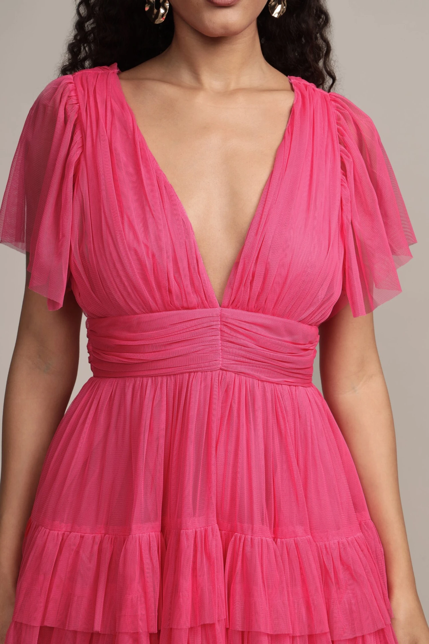 Madison Bright Pink Tulle Mini Dress 9 Madison Bright Pink Tulle Mini Dress - Image 7
