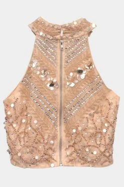 Shalice Nude Beaded Top -Lace & Beads Shop 57 842f122a 733b 4f62 9efb e8efdd5d389b