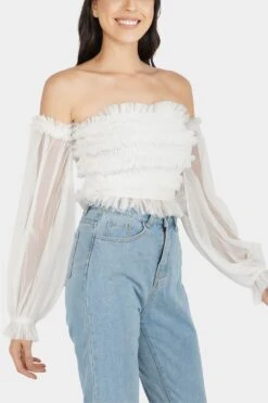 Rolf Top In White -Lace & Beads Shop 5 a26a7d7e 07fb 47fa be4c 9da22f218671