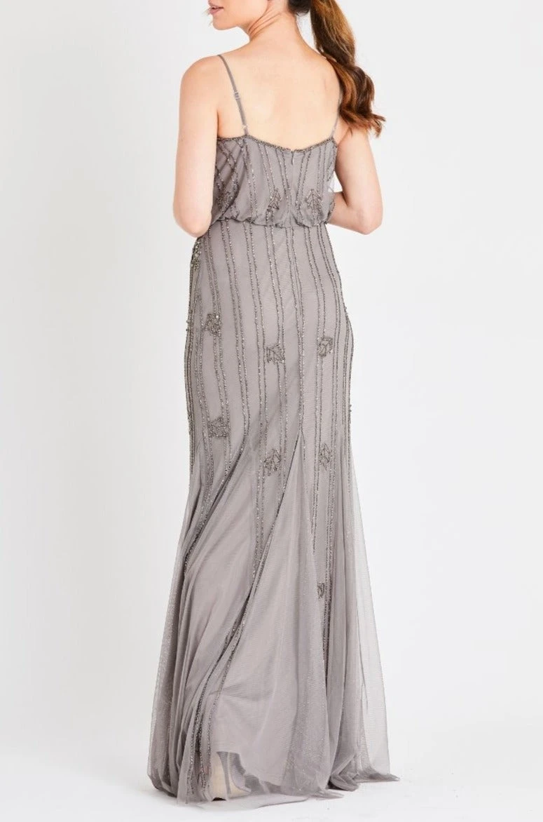 Keeva Grey Bridesmaid Maxi Dress 6 Keeva Grey Bridesmaid Maxi Dress - Image 4