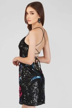 Abby Sequin Party Dress -Lace & Beads Shop 6 2 1