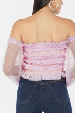 Rolf Top In Light Pink -Lace & Beads Shop 76