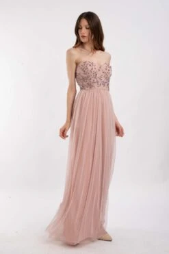 Riva Embellished Corset Maxi Dress In Pink -Lace & Beads Shop 9 25d078d7 d702 4f40 8796 e0764f6758c2