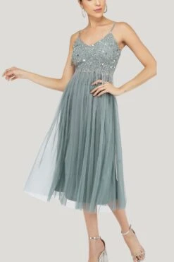 Riri Embellished Midi Dress In Teal -Lace & Beads Shop 9 6a91fa90 2fdb 44d5 9b26 9acdaf624a8a