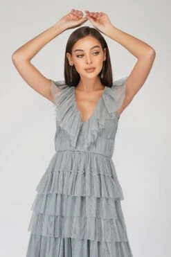 Alexandra Blue Tulle Maxi Dress 9 Alexandra Blue Tulle Maxi Dress -Lace & Beads Shop Alexandrablue 3 Copy