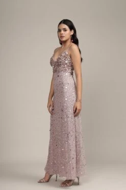 Betty Beaded Champagne Maxi Dress -Lace & Beads Shop Betty Maxi in Champagne 6