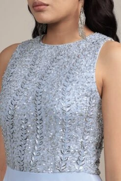 Bunny Embellished Skater Dress In Blue -Lace & Beads Shop Bunny Mini in Baby Blue 10