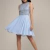 Bunny Embellished Skater Dress In Blue -Lace & Beads Shop Bunny Mini in Baby Blue 3