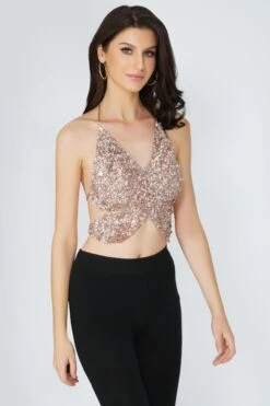 Butterfly Top In Mink -Lace & Beads Shop ButterflyTopMink 1