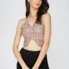 Butterfly Top In Mink -Lace & Beads Shop ButterflyTopMink 2