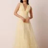 Candace Maxi Dress In Buttercup -Lace & Beads Shop Candace Maxi Dress Buttercup Yellow 4