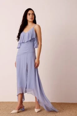Cassa Midi Dress In Light Blue -Lace & Beads Shop Cassa Midi in Blue 4