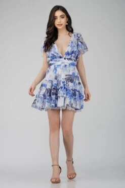 Madison Blue Printed Chiffon Mini Dress 9 Madison Blue Printed Chiffon Mini Dress -Lace & Beads Shop ChiffonStyles 41