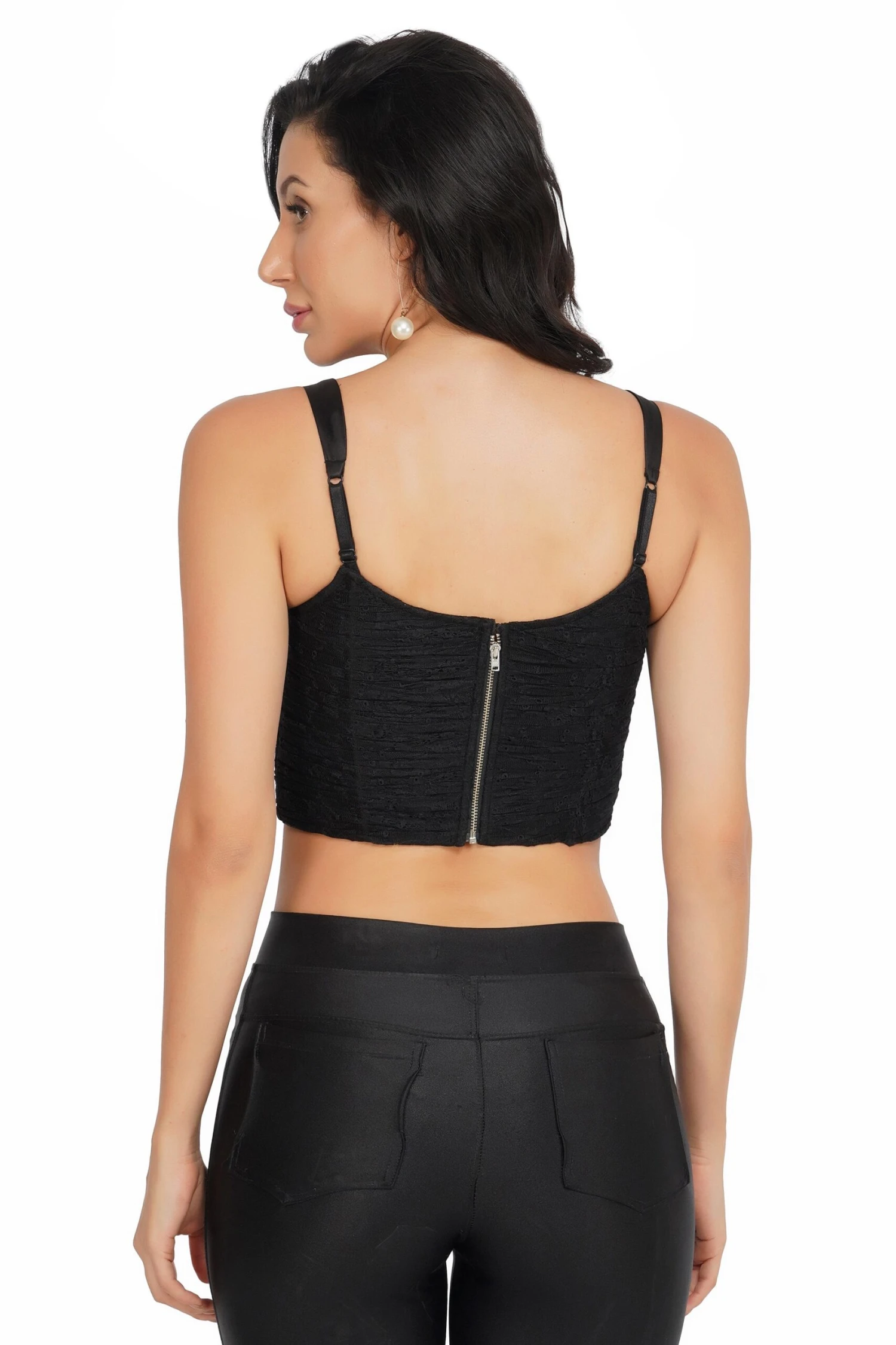 Devon Black Lace Corset Top 5 Devon Black Lace Corset Top - Image 3