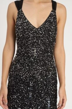 Dream Embellished Maxi Dress In Black -Lace & Beads Shop DreamEmbellishedMaxiinBlack 11