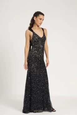 Dream Embellished Maxi Dress In Black -Lace & Beads Shop DreamEmbellishedMaxiinBlack 6