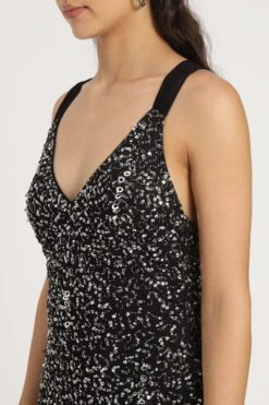 Dream Embellished Maxi Dress In Black -Lace & Beads Shop DreamEmbellishedMaxiinBlack 8