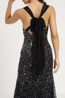 Dream Embellished Maxi Dress In Black -Lace & Beads Shop DreamEmbellishedMaxiinBlack 9