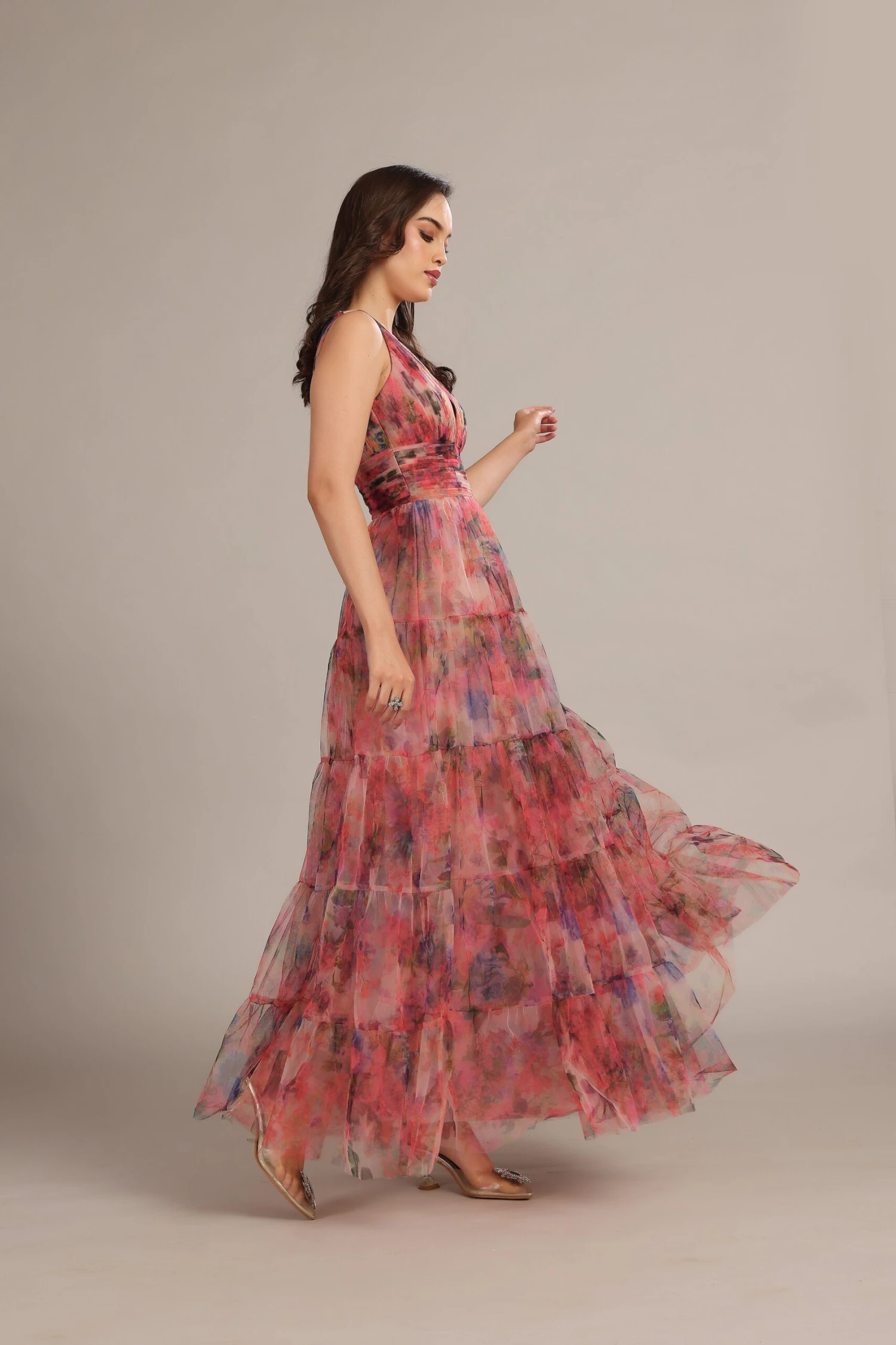 Candace Maxi Dress In Mixed Floral 7 Candace Maxi Dress In Mixed Floral - Image 5