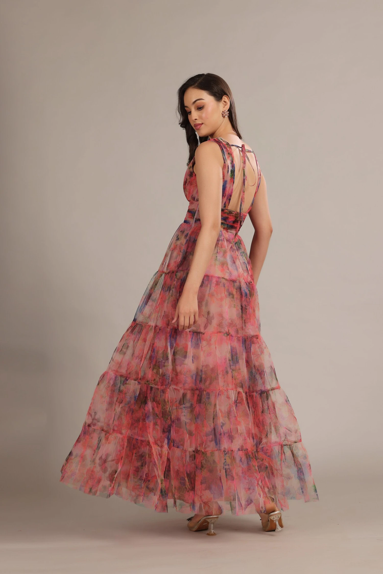 Candace Maxi Dress In Mixed Floral 4 Candace Maxi Dress In Mixed Floral - Image 2