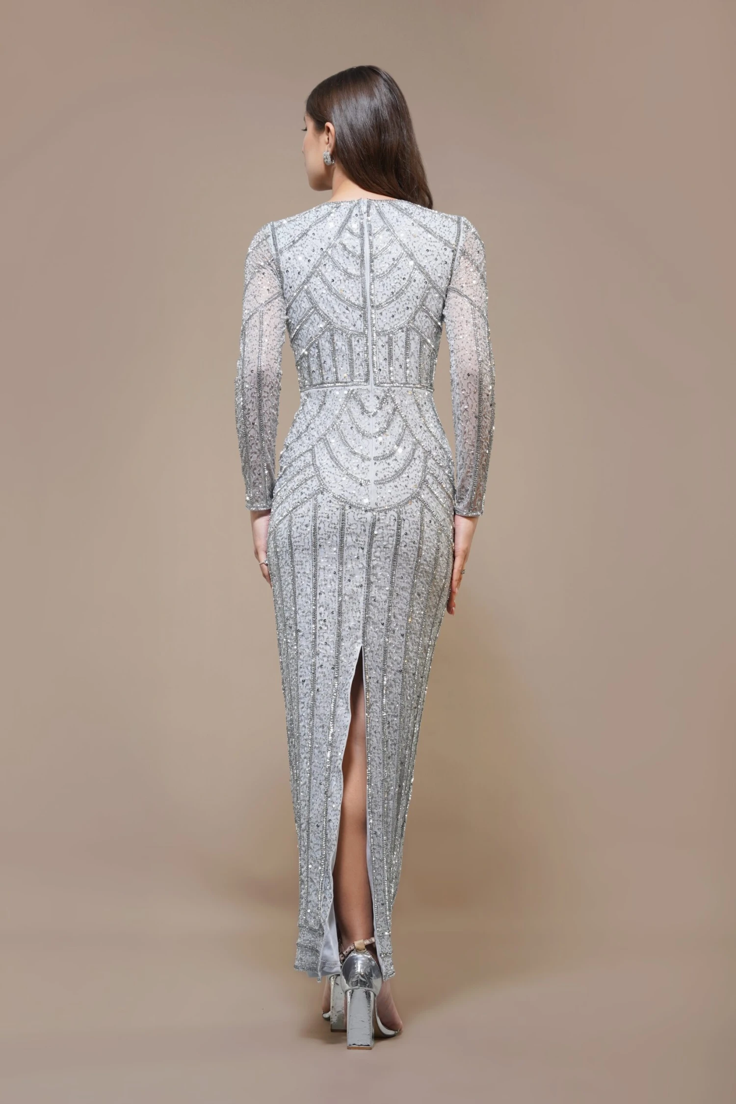 Ellis Maxi Dress In Ice Blue 5 Ellis Maxi Dress In Ice Blue - Image 3