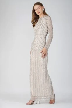 Ellis Maxi Dress In Powder Pink 21 Ellis Maxi Dress In Powder Pink -Lace & Beads Shop EllisPowderPink 5