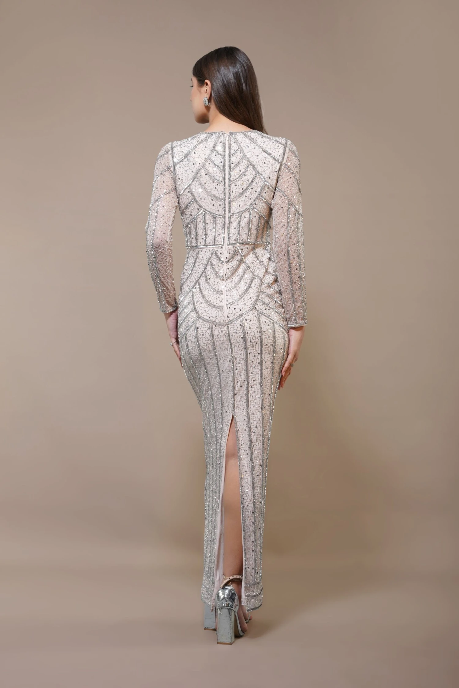 Ellis Maxi Dress In Powder Pink 5 Ellis Maxi Dress In Powder Pink - Image 3