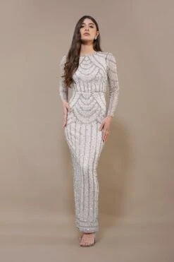 Ellis Maxi Dress In Powder Pink 17 Ellis Maxi Dress In Powder Pink -Lace & Beads Shop Ellis Maxi in Powder Pink 5