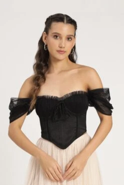 Emerie Corset Top In Black 12 Emerie Corset Top In Black -Lace & Beads Shop EmerieCorsetTopinBlack 2