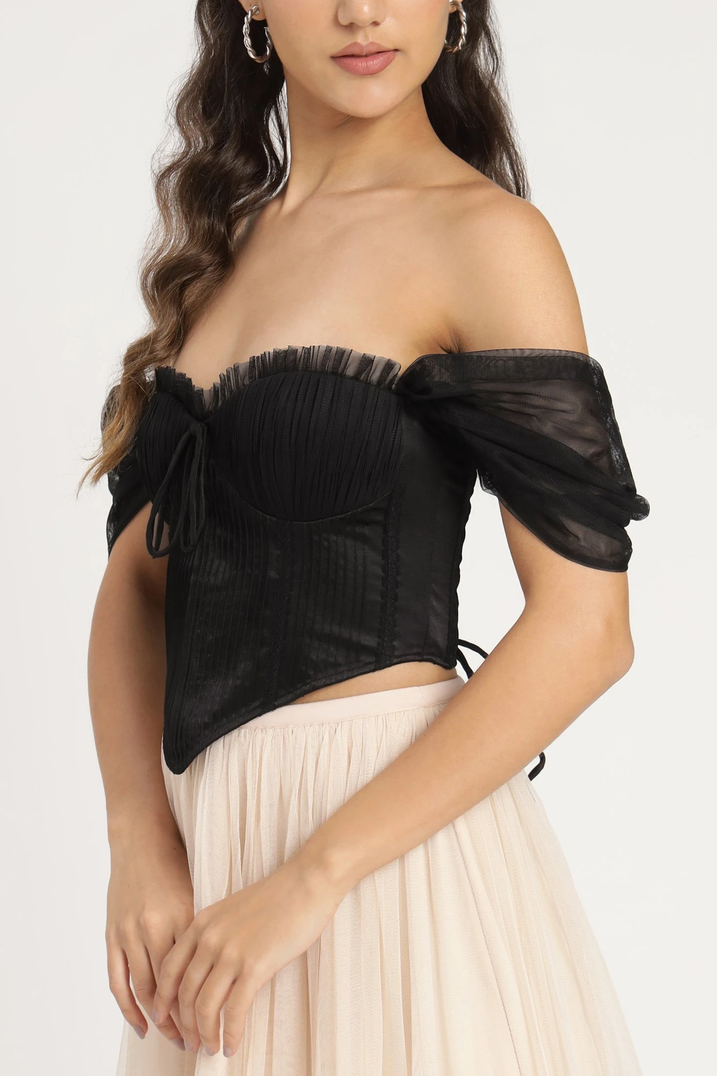Emerie Corset Top In Black 4 Emerie Corset Top In Black - Image 2