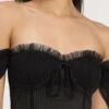 Emerie Corset Top In Black -Lace & Beads Shop EmerieCorsetTopinBlack 8